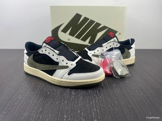 Olive Air Low WMNS 1 Jordan OG x Scott Travis DZ4137-106 0821
